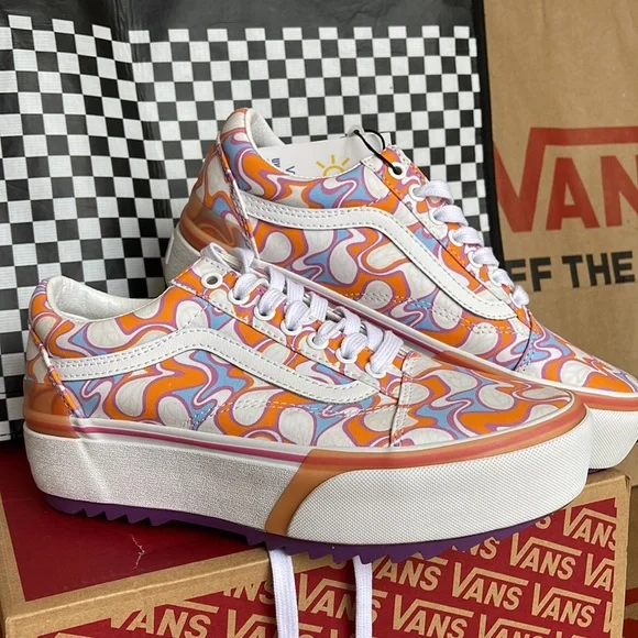 Vans Old Skool Stacked UV Ink Peace WMNS sneakers-platforms - Picture 6 of 16